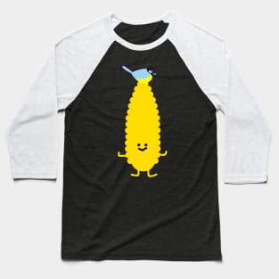 Funny corn with titmouse Baseball T-Shirt